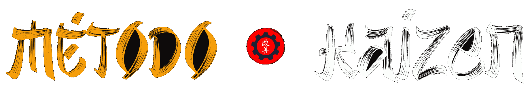 MÉTODO KAIZEN en caligrafía japonesa con el emblema de EVO